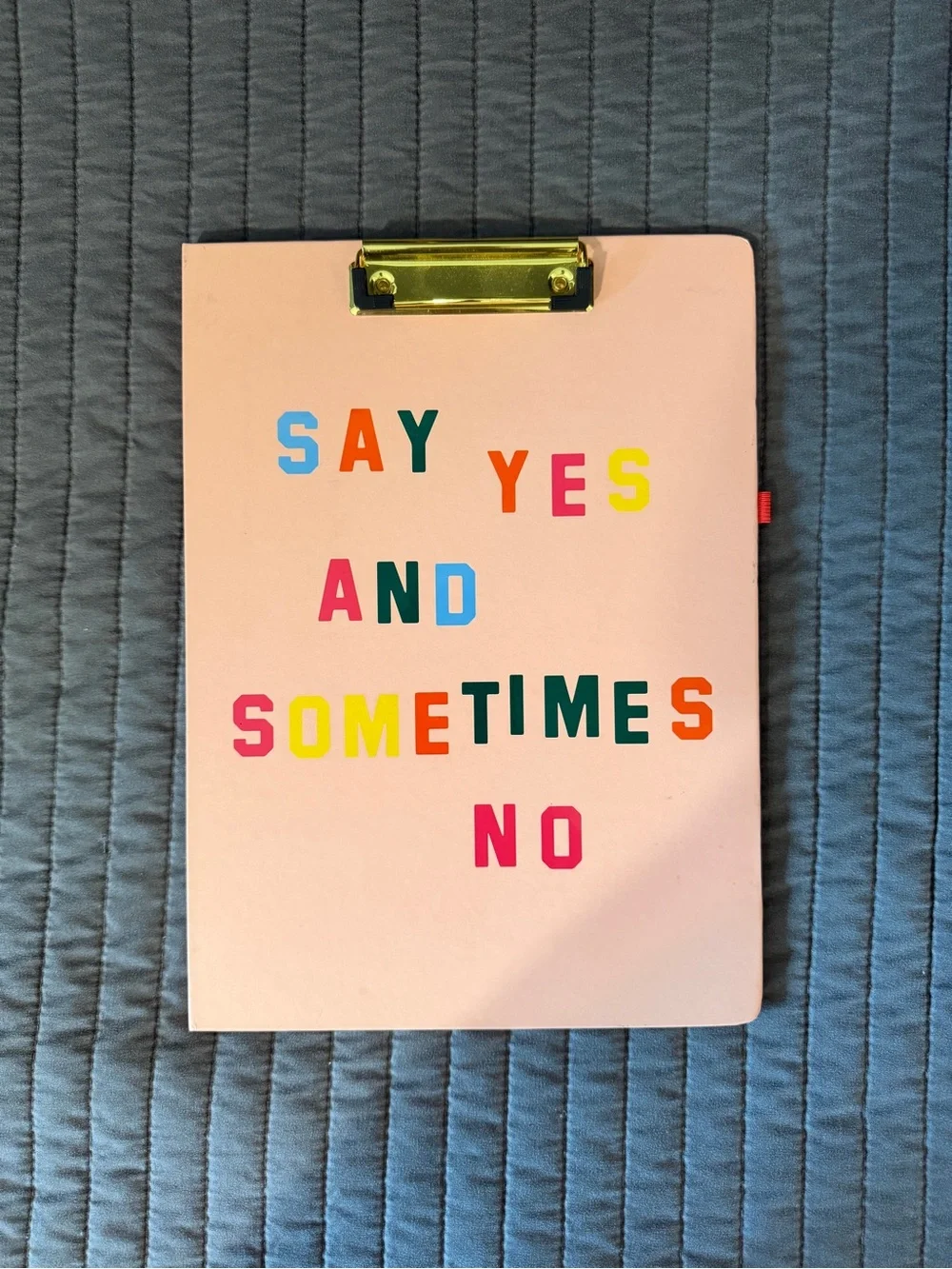 ban.do Say Yes Clipfolio in Blush Pink